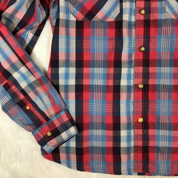 Levi's Standard Fit Plaid Button Front Shirt - Picture 4 of 8